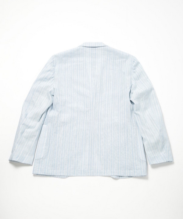 LARDINI(ラルディーニ)】コットンリネンドビーストライプジャケット