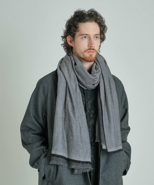 カシミヤ混リバーシブルマフラー｜メンズファッション通販 MEN'S BIGI