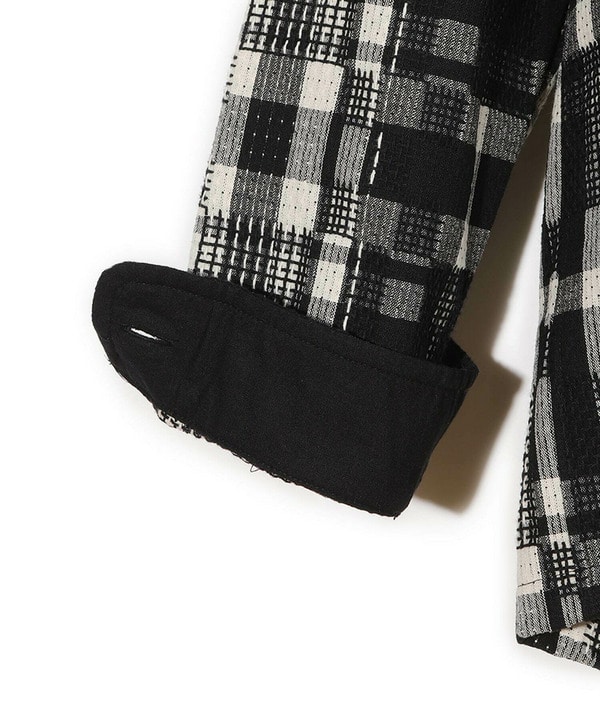 Wax London/ワックスロンドン】Whiting バスケット織チェック柄シャツ