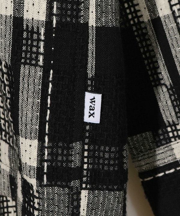 Wax London/ワックスロンドン】Whiting バスケット織チェック柄シャツ