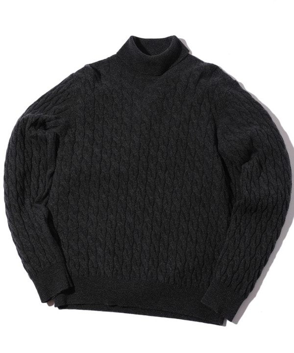 12Gケーブル柄タートルネックニット｜メンズファッション通販 MEN'S