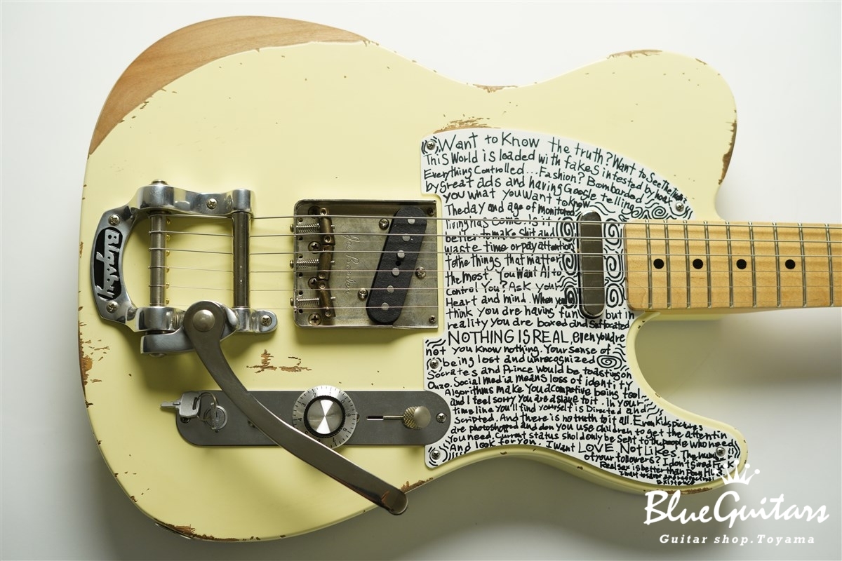 Addictone custom guitars DURAN Signature Telecaster - Aged White