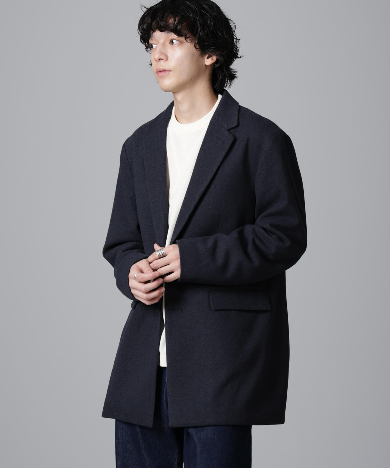 ツイード ライク オーバー ジャケット