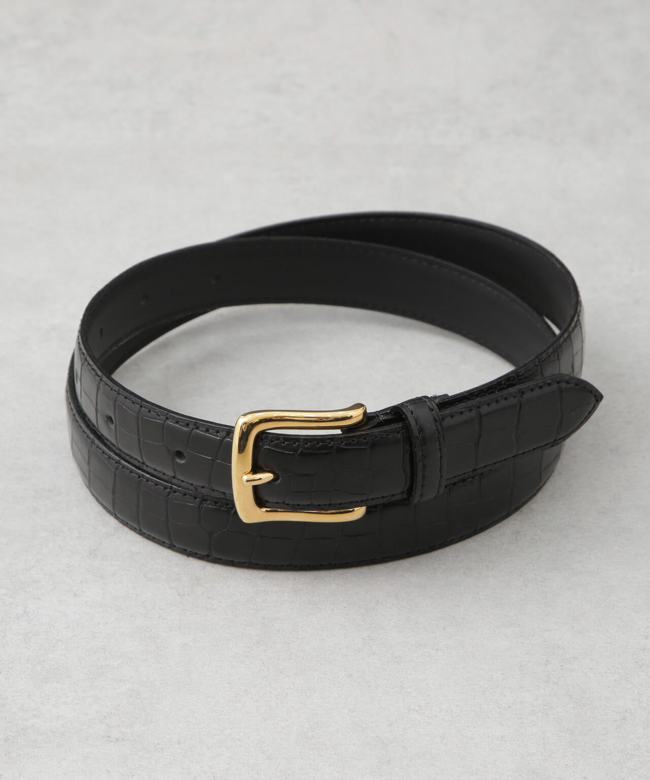 日本製 クロコ型押しベルト