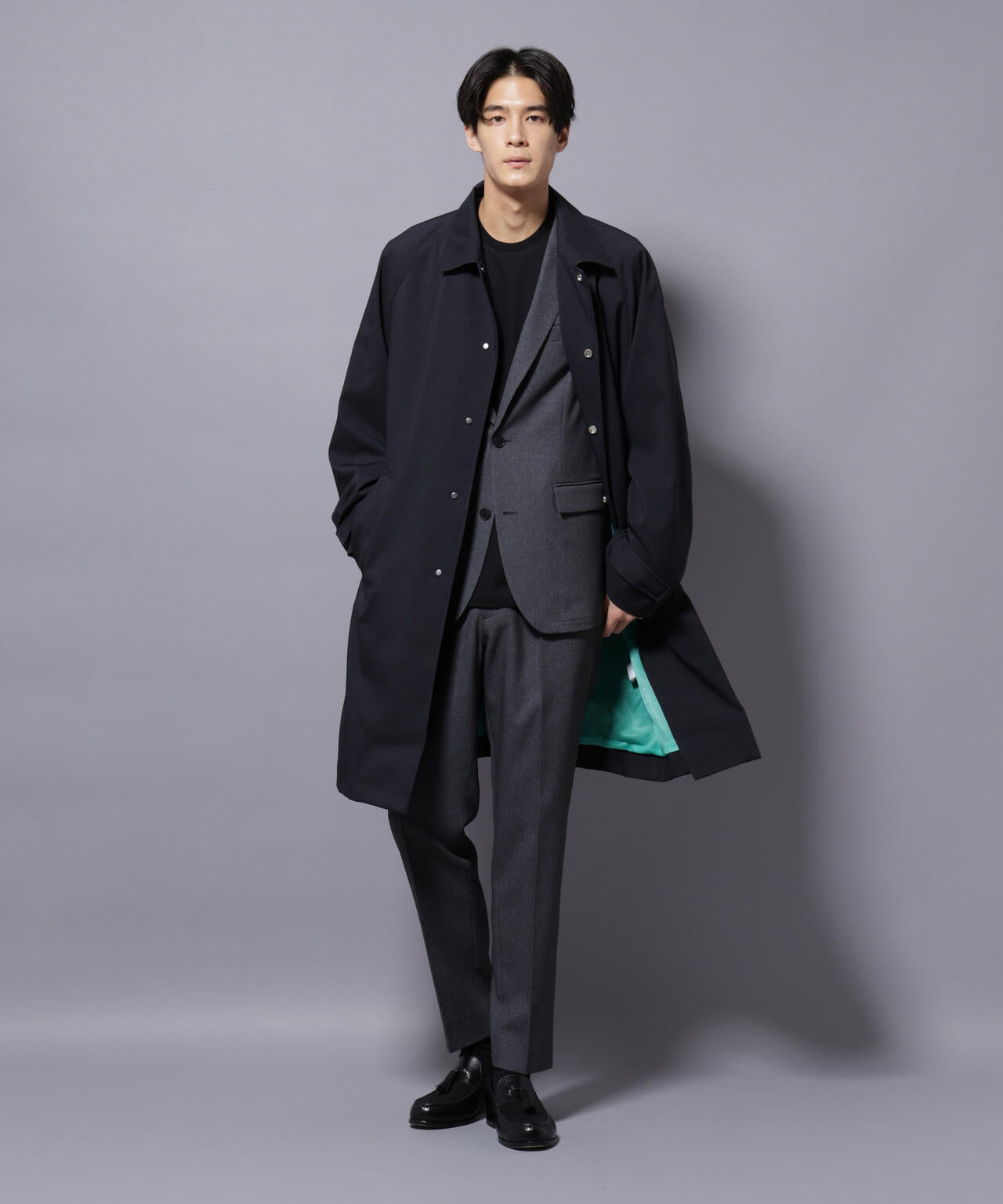 RainComfortWear」ダントツ撥水 透湿 コーティング ステンカラーコート