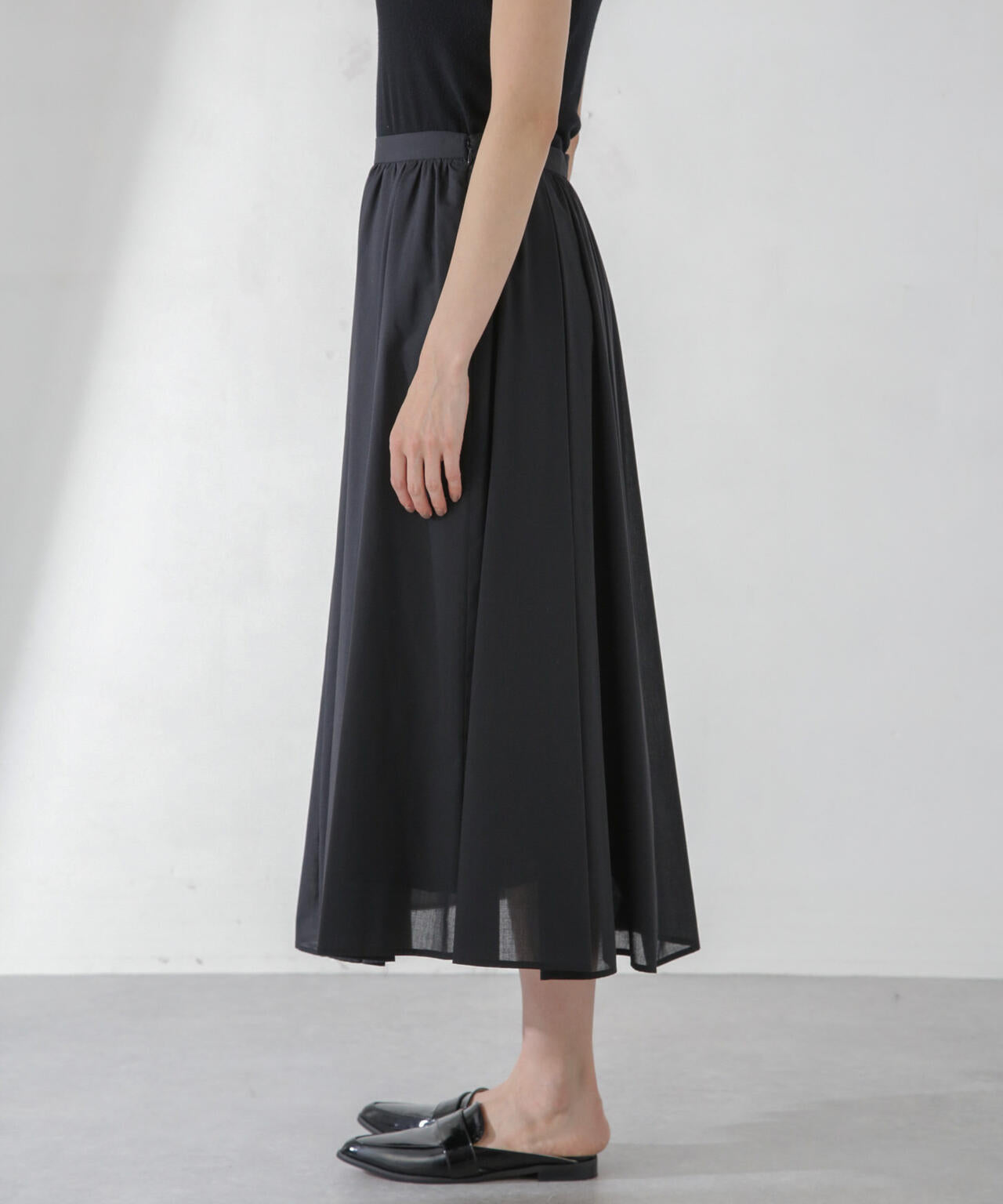 レオファイン ギャザー フレア スカート （セットアップ可）