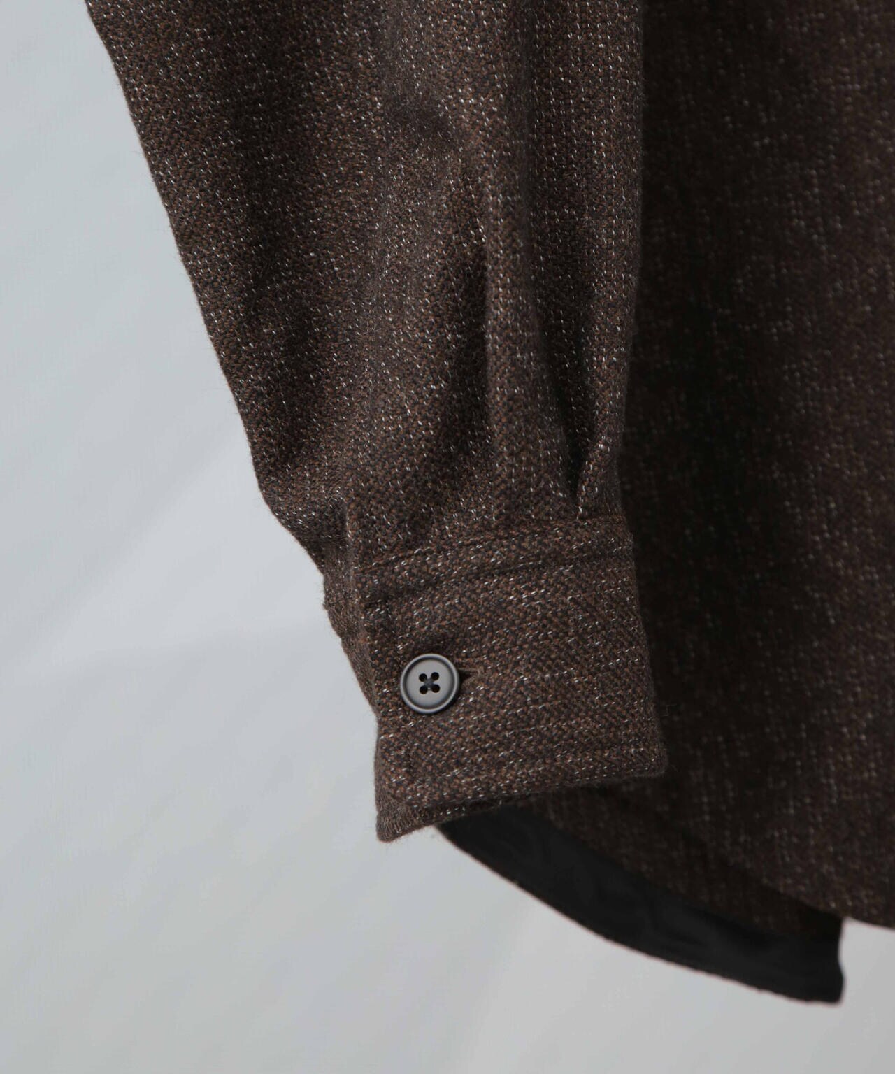 ULTERIOR / MELANGE CHAIN TWILL ZIP UP SH