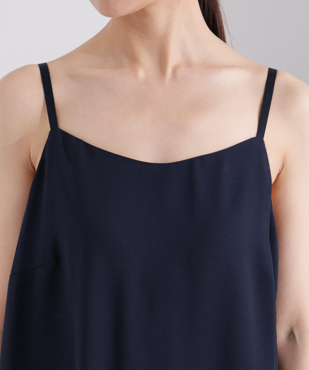 kaene / 配色 レース エプロン ワンピース