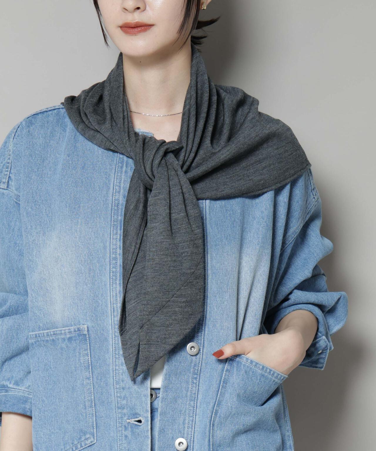 La Maison de Lyllis / KERCHIEF ウール ジャージー スカーフ