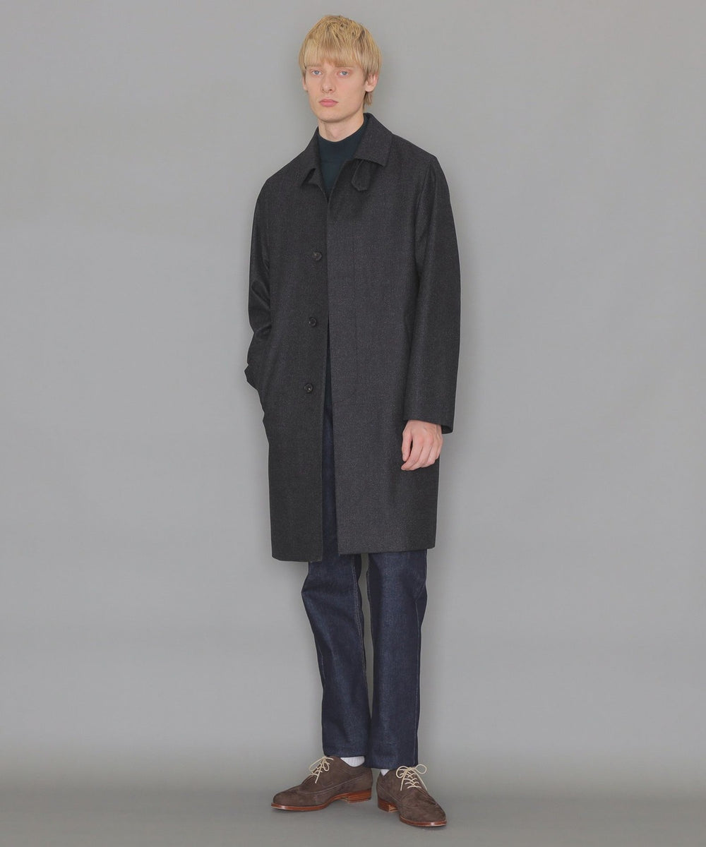 DUNFORD】【Loro Piana Fabric】ウールツイルステンカラーコート