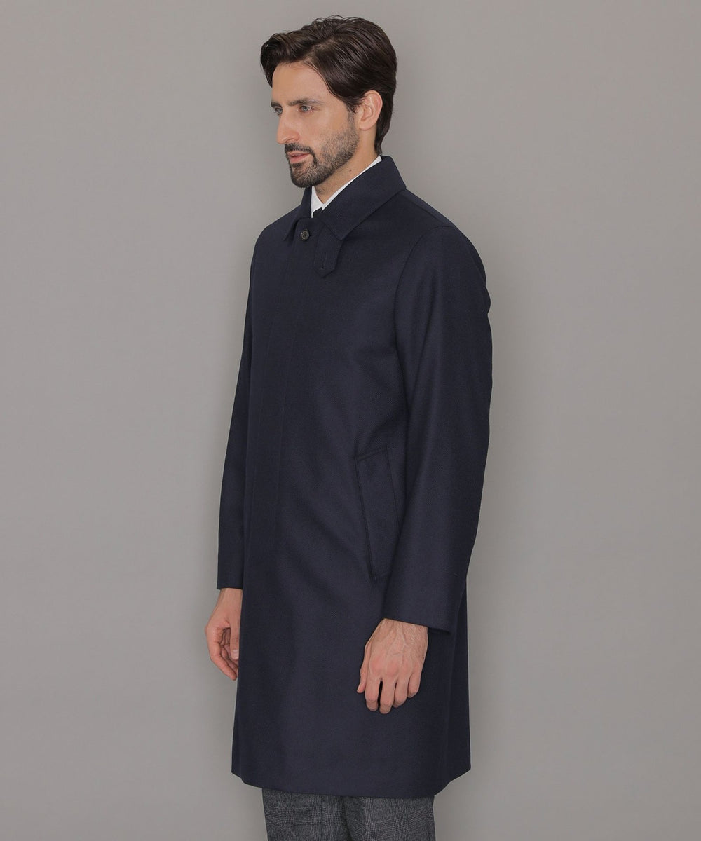 DUNFORD】【Loro Piana Fabric】ウールツイルステンカラーコート