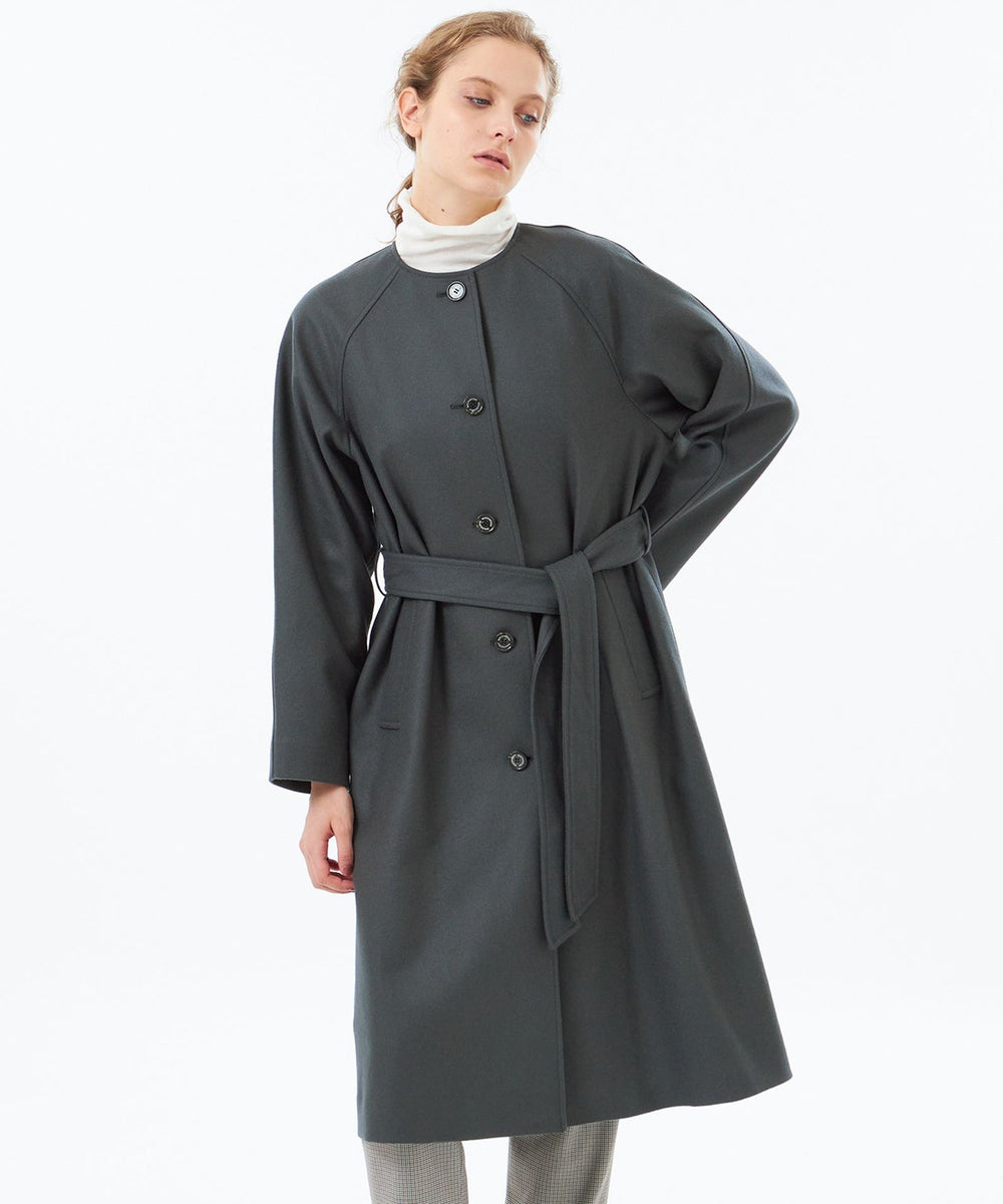 WEB&一部店舗限定】メルトンノーカラーコート(コート)｜MACKINTOSH