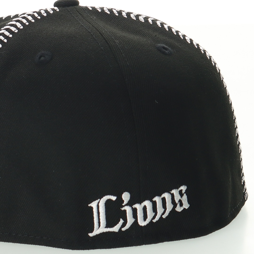 NEW ERA×LIONS 59FIFTY BALL STITCH BLACK(7 1/4): キャップ | 埼玉