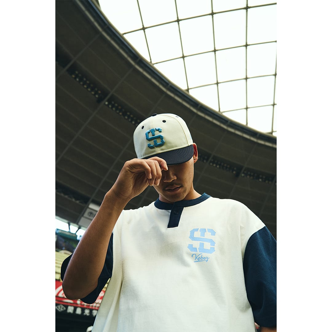 KEBOZ×NEW ERA×LIONS RC 59FIFTY CHROME NAVY(7 1/4): キャップ | 埼玉