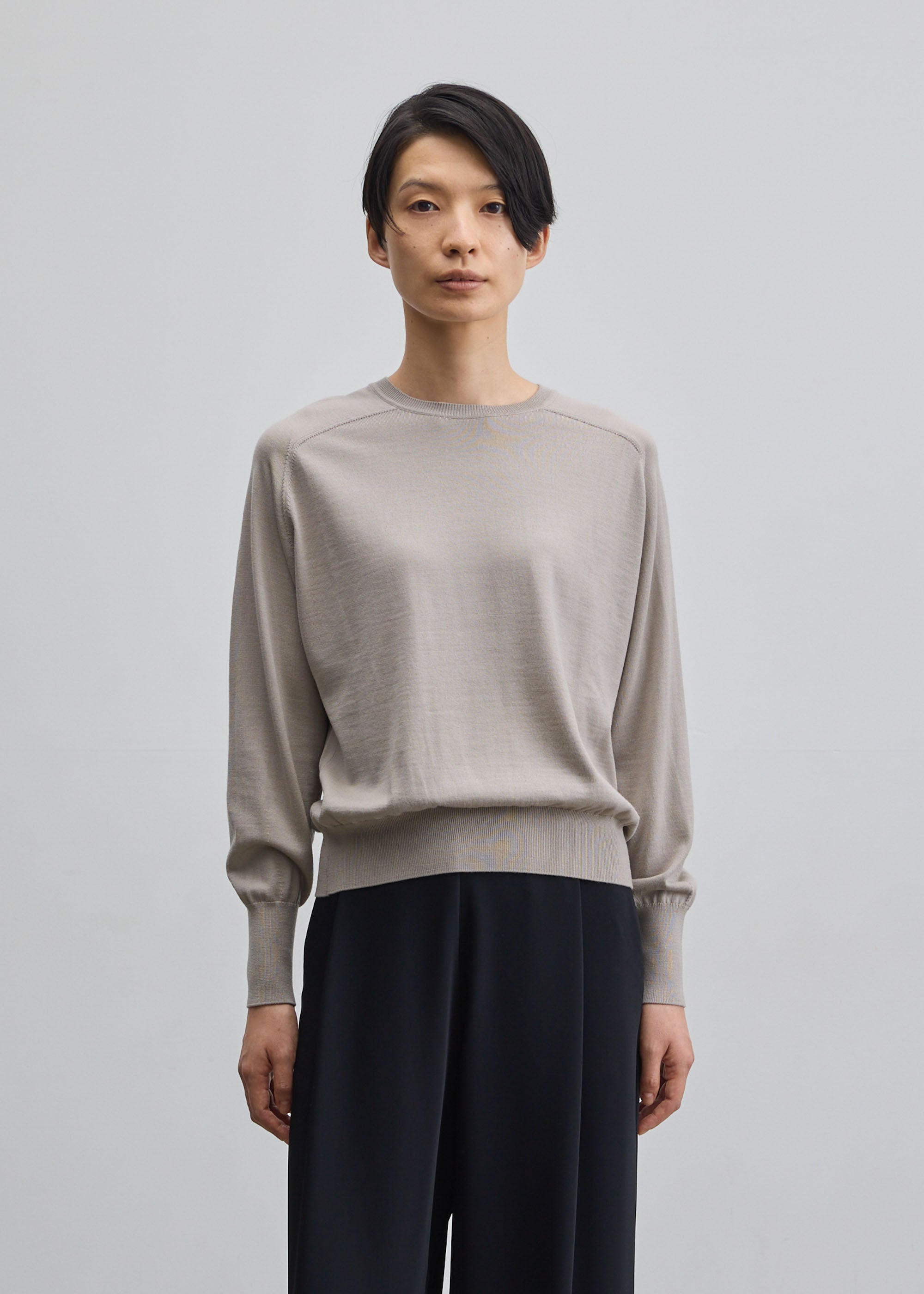 ウールハイゲージドルマンスリーブプルオーバー - SOÉJU online store