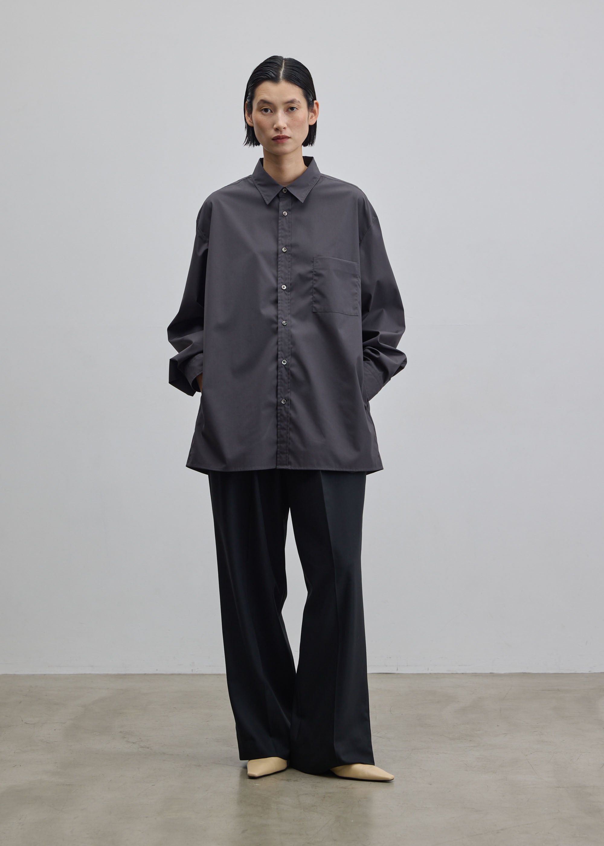 スクエアヘムサイドポケットシャツ｜SOÉJU k - SOÉJU online store