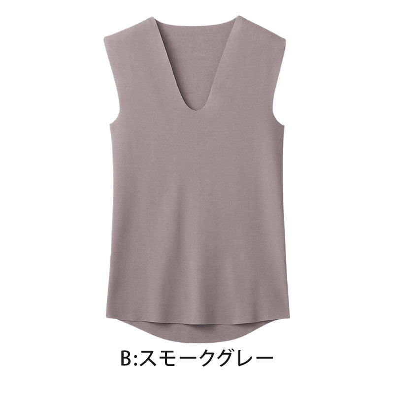 グンゼ YG ノースリーブ vネック カットオフ タンクトップ M～LL GUNZE