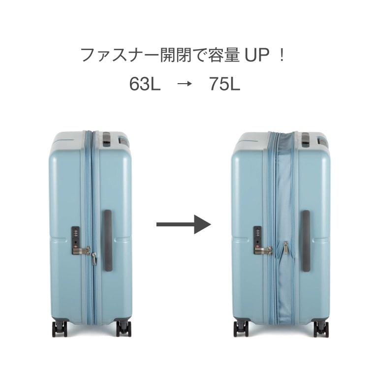 WEB限定】ACE ファームロード 63/75L スーツケース エキスパンド機能