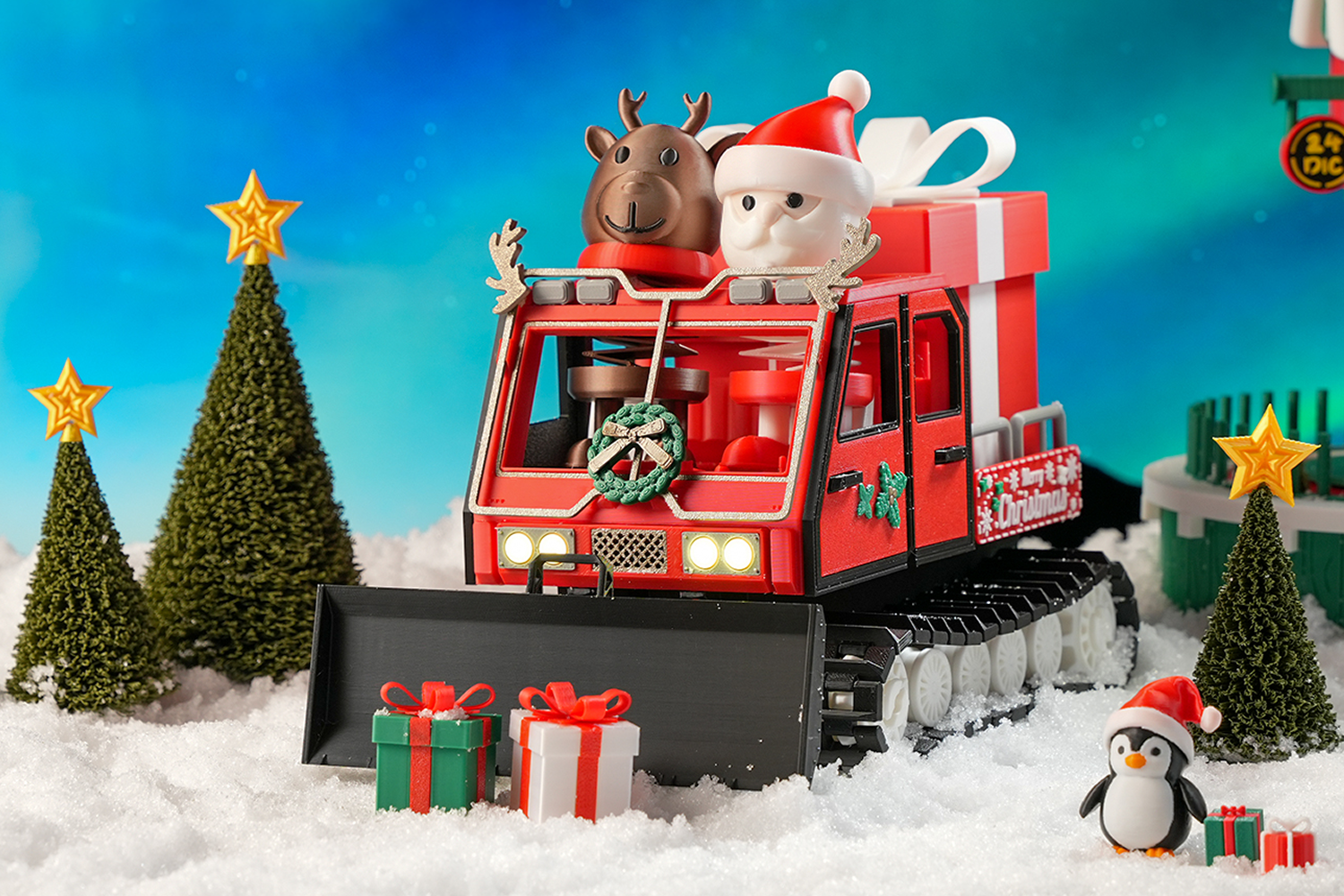 Christmas Santa's Snowcat - CyberBrick RC | Bambu Lab UK Store