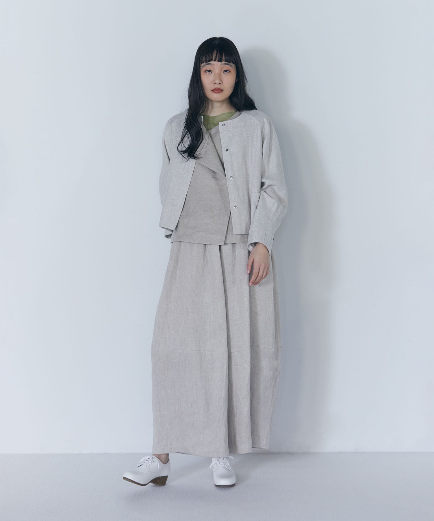 2BUY10%OFF｜リネンツイルボトルシルエットパンツ｜BIGI online store