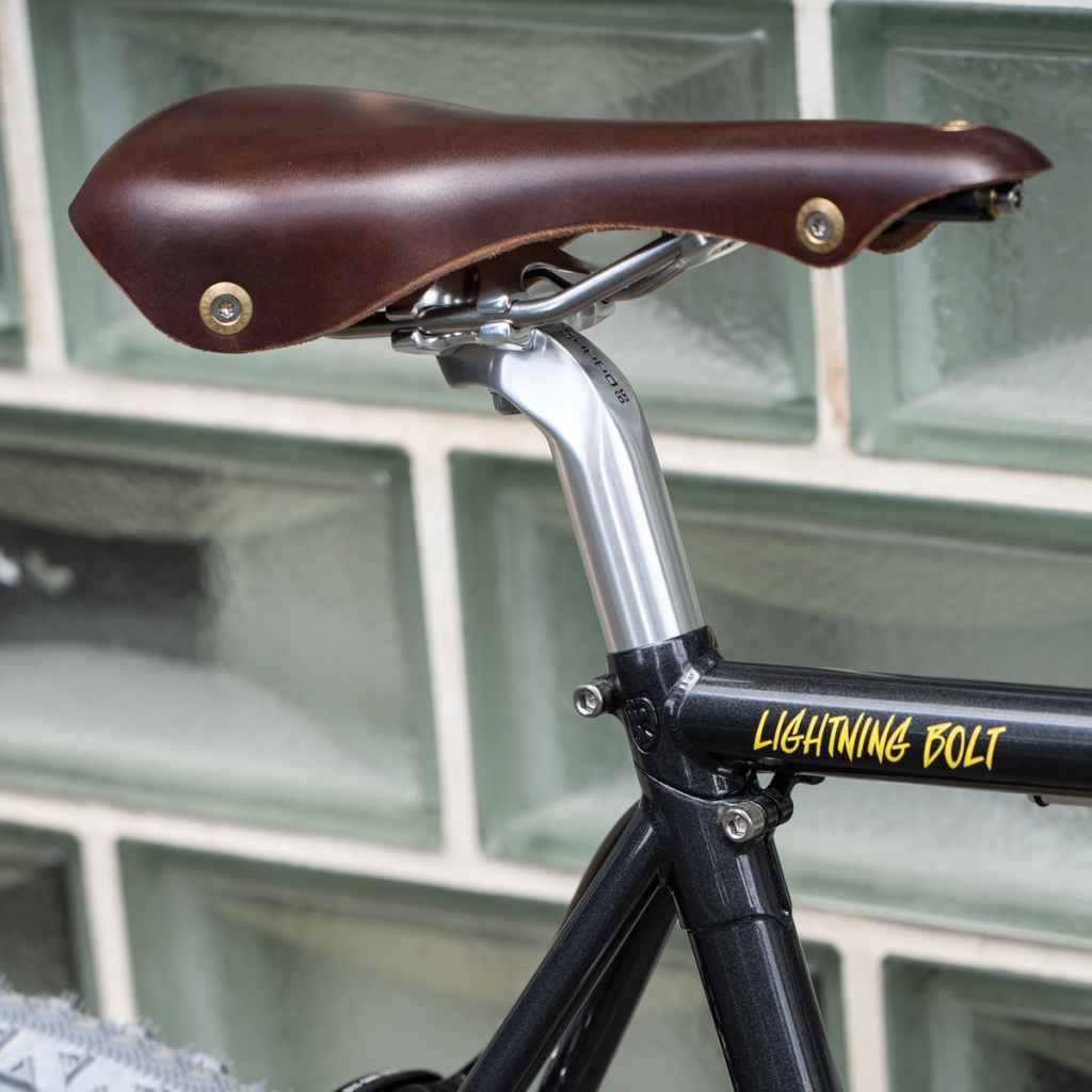 BERTHOUD* galibier leather saddle (brown) - BLUE LUG ONLINE STORE