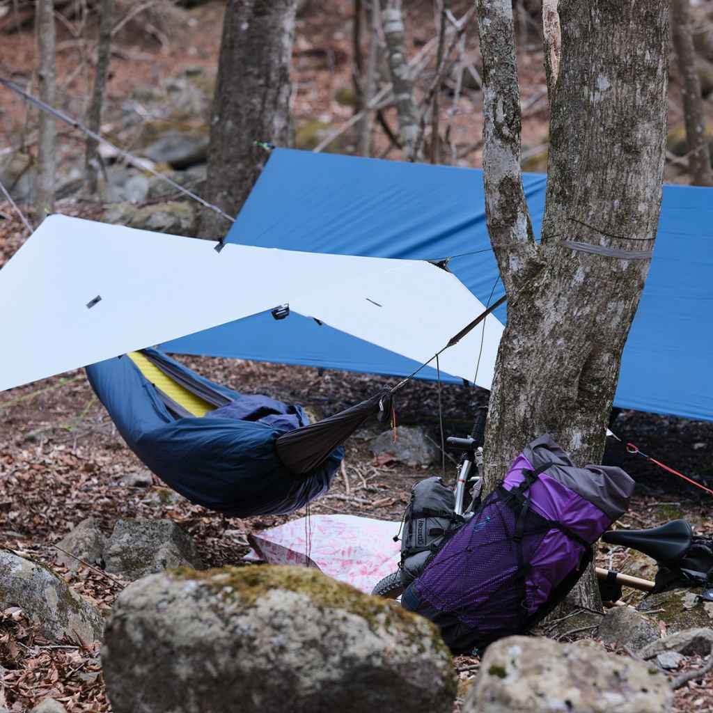 JINDAIJI MOUNTAIN WORKS* PB camp hammock & UL woopie tree strap