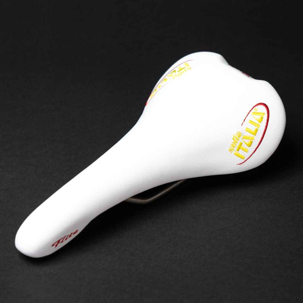 SELLE ITALIA* flite 1990 NJS saddle (embroidery white) - BLUE LUG