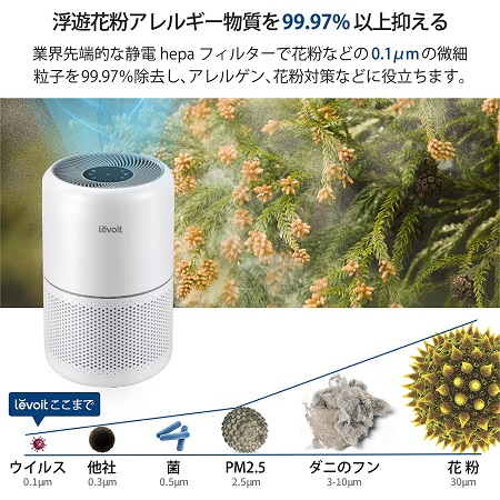 VeSync Levoit Core 300 Plasma 空気清浄機 □納期約1週間:生活/健康