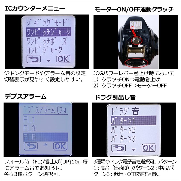 ダイワ 電動リール シーボーグ G300JL (左巻)(300JL): リール｜釣具の