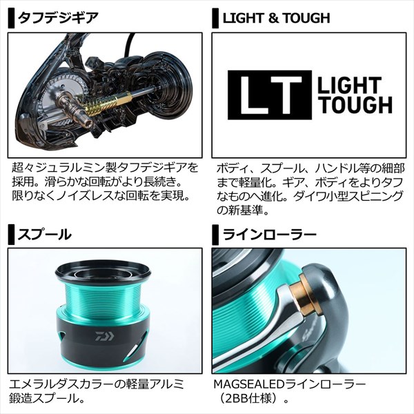 訳あり】ダイワ スピニングリール エメラルダス エア FC LT2500S 2021
