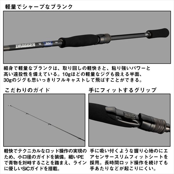 ダイワ ショアジグロッド ドラッガー SX SLSJ 94M(2ピース) 【大型商品