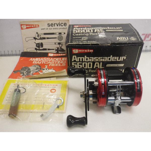 ABUアンバサダー5600AL中古オールドトップウォーター雷魚バス ABU