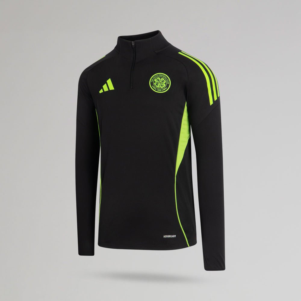 adidas Celtic 2025/26 Black and Neon Green Training Top – Official