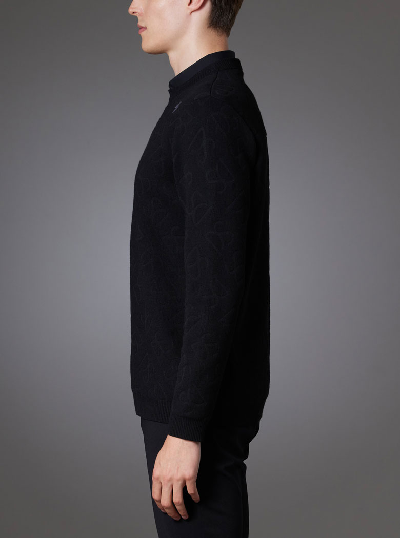 DESCENTE GOLF クルーネックジャカードセーター DGMWJL06 クルーネック