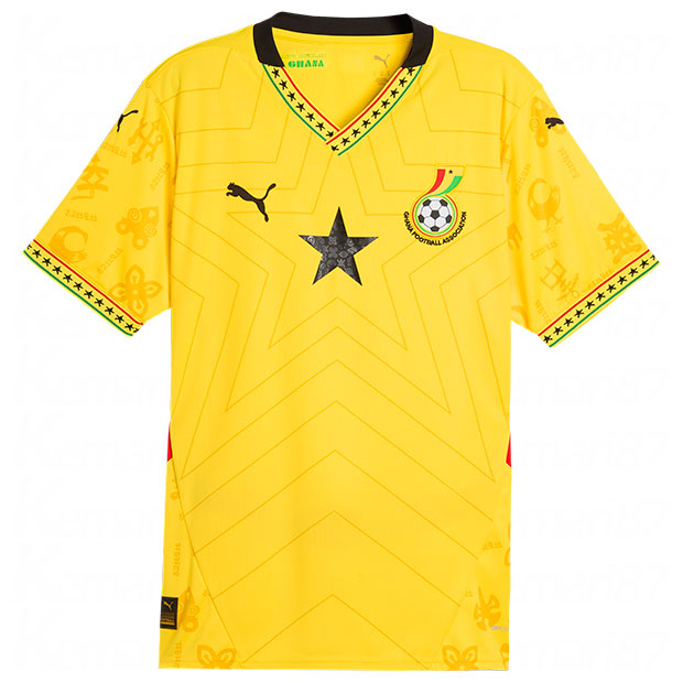 ガーナ代表 2025 アウェイ 半袖レプリカユニフォーム | ゲキサカFCストア