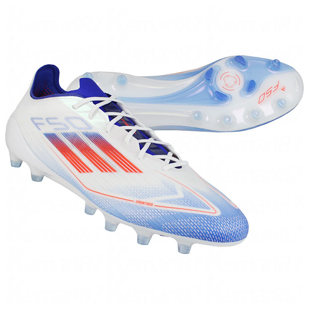 F50 ELITE AG フットウェアホワイト×ソーラーレッド | ゲキサカFCストア