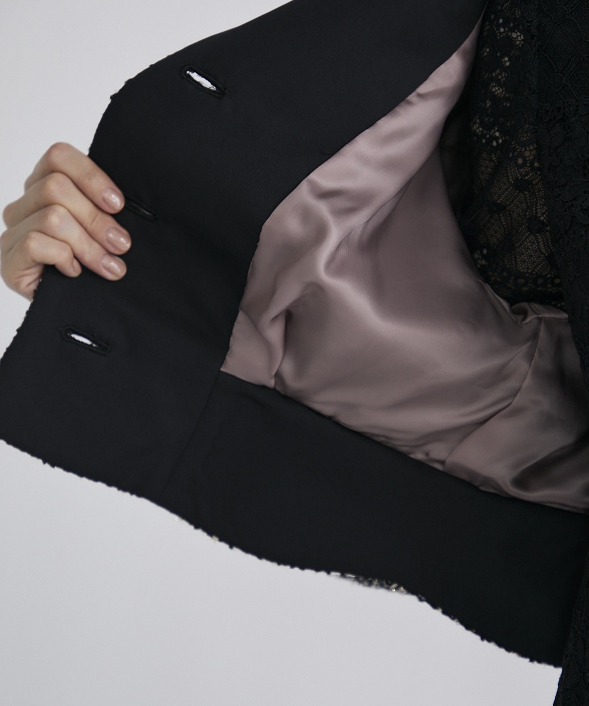 M Maglie le cassetto》スパンコールツイードジャケット｜M Maglie le