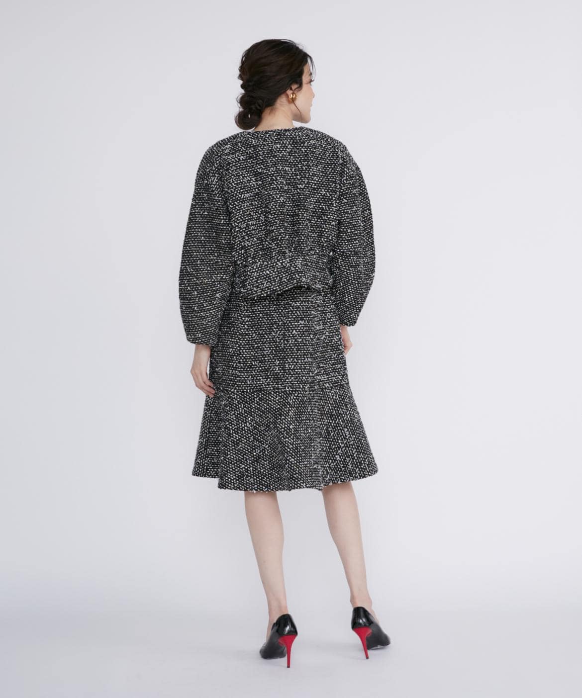 M Maglie le cassetto》スパンコールツイードワンピース｜M Maglie le