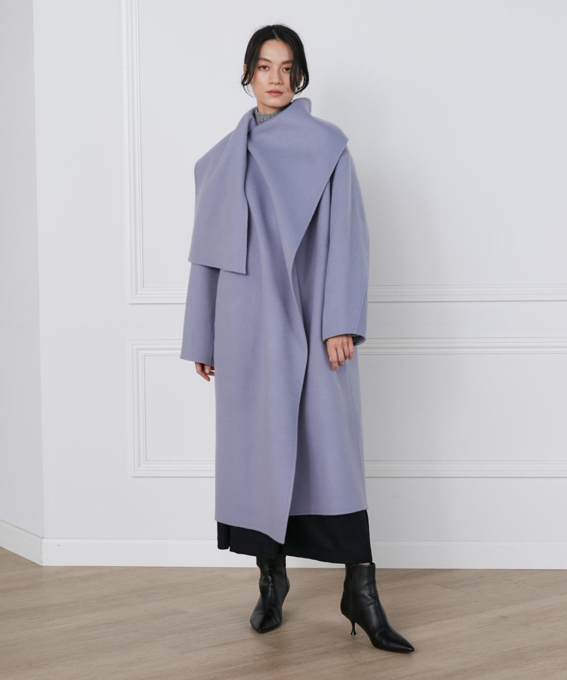 ストール風ラップリバーコート《la veille by SUPERIOR CLOSET》｜INED