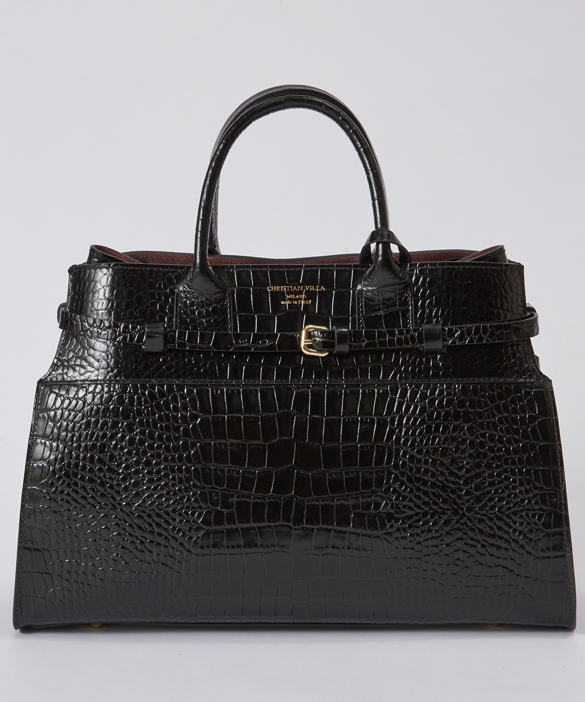 SUPERIOR CLOSET》クロコ型押しトートバッグ《CHRISTIAN VILLA》｜INED