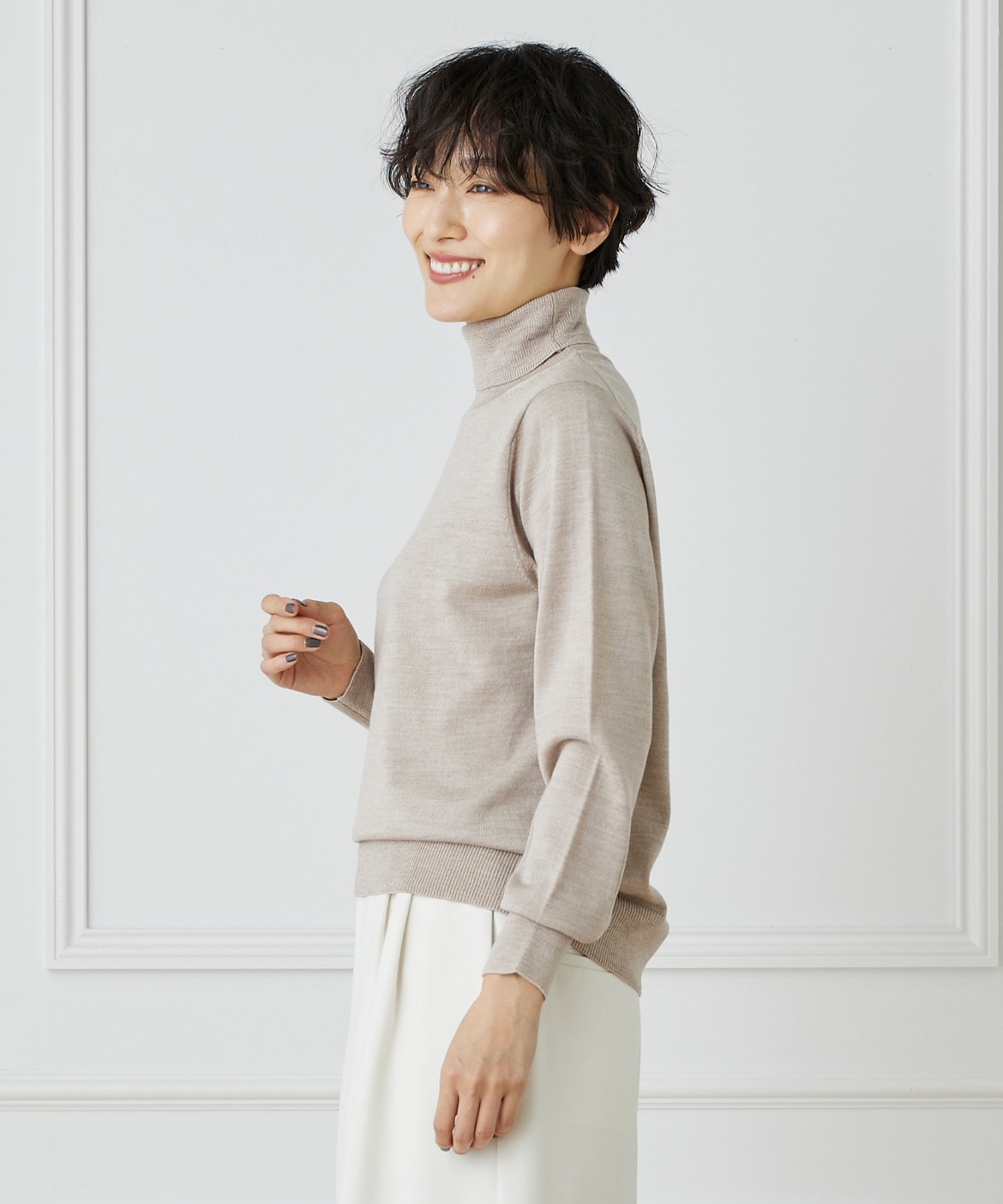 ウォッシャブルウールベーシックタートルネックニット《HARMONY》｜DAY