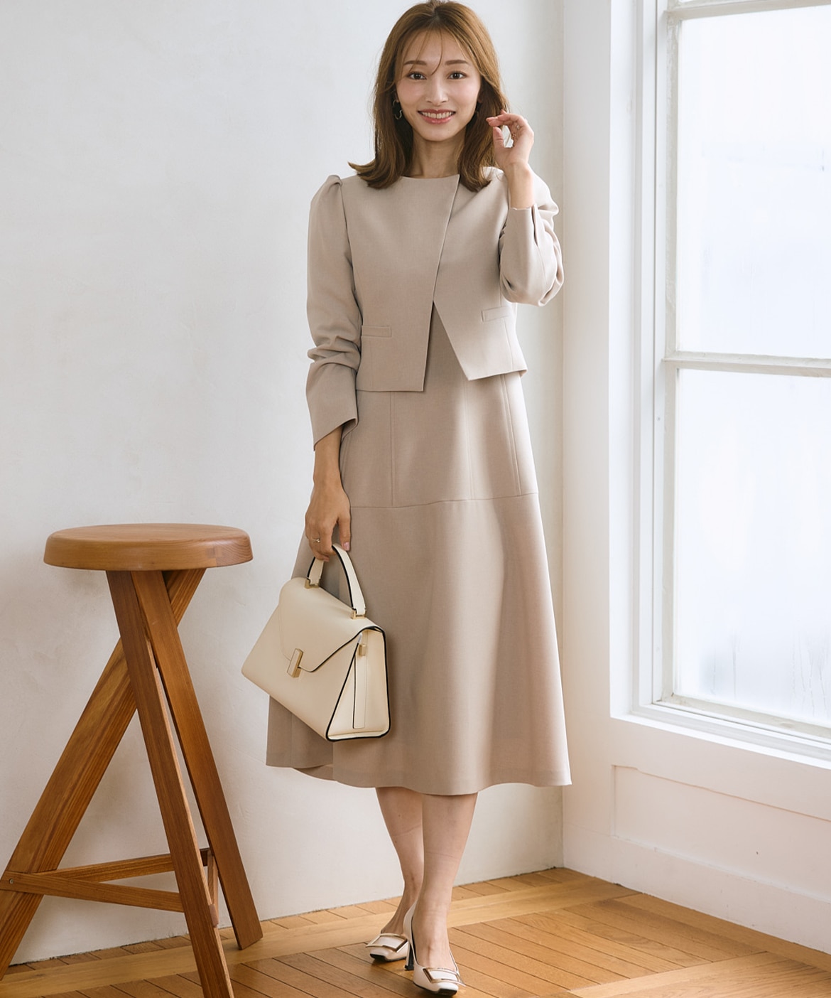 M Maglie le cassetto×吉田理紗》アシメショートジャケット｜M Maglie