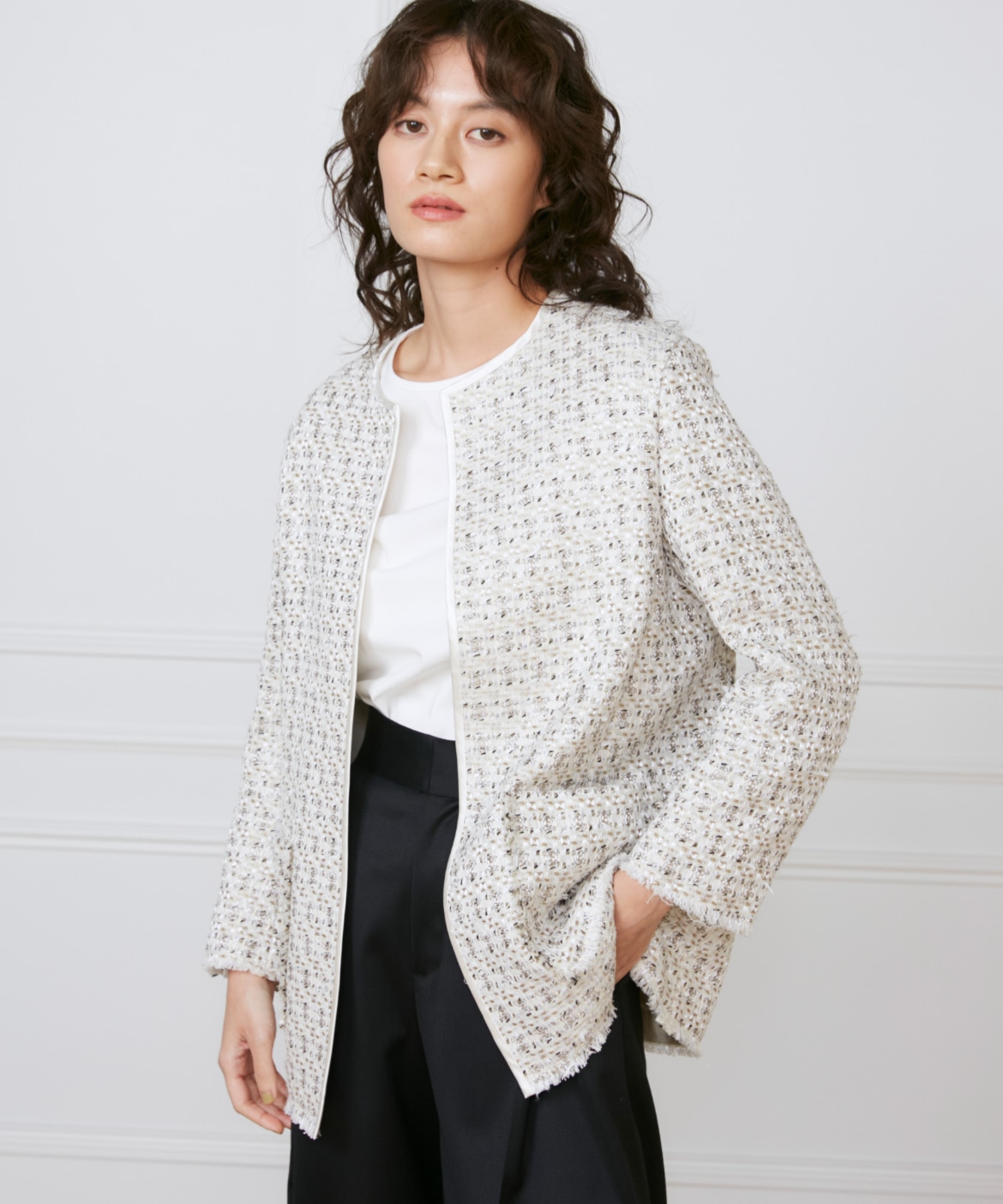 ツイードジャケット《la veille by SUPERIOR CLOSET》｜INED（イネド