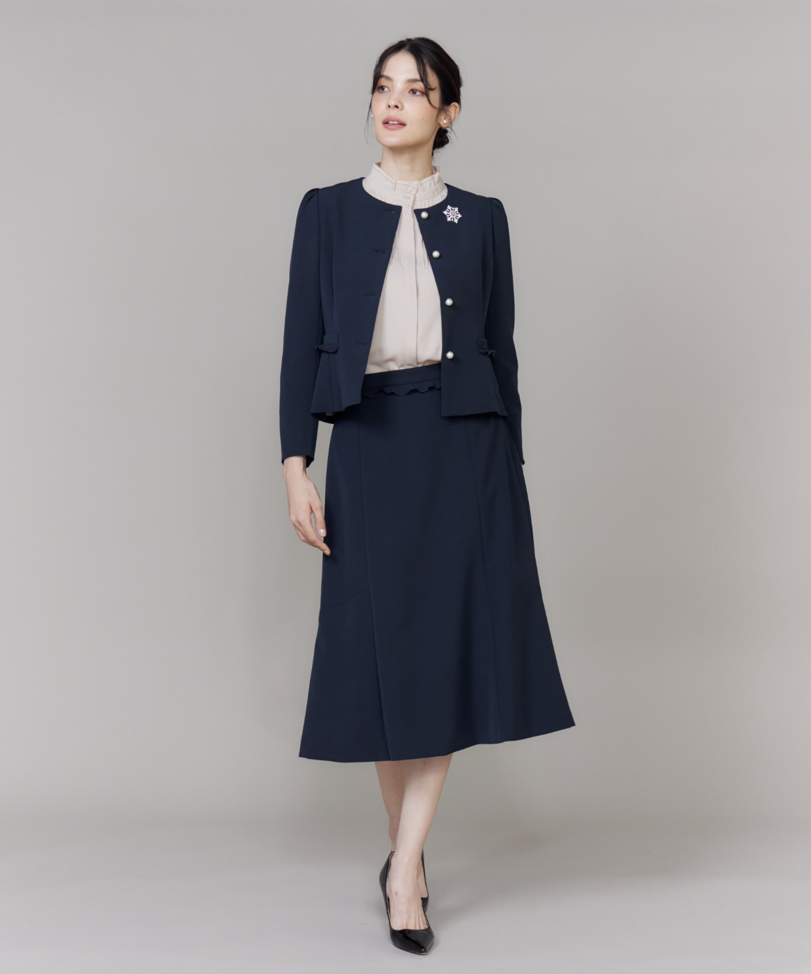 M Maglie le cassetto》フリルジャケット｜M Maglie le cassetto（エム