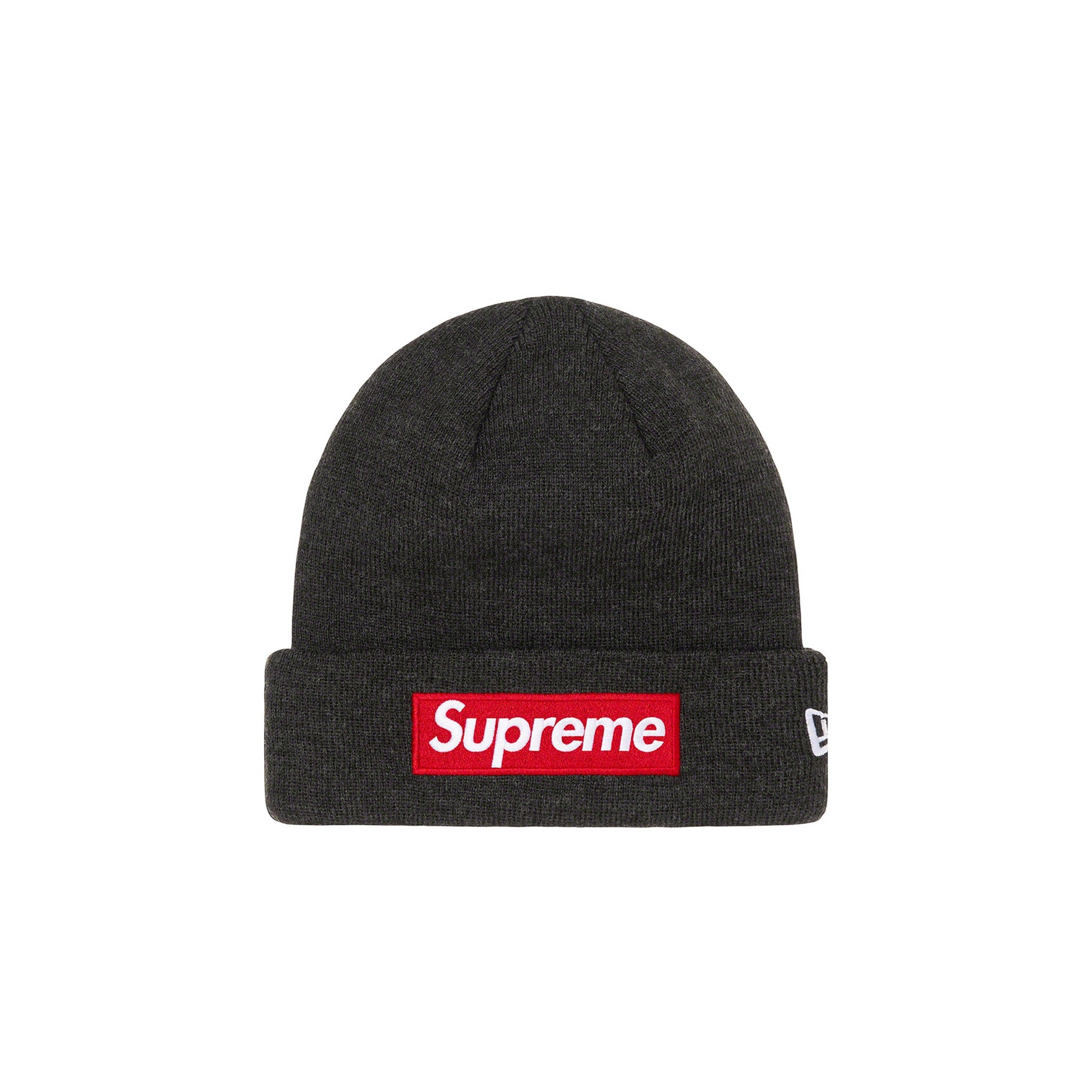 Supreme New Era Box Logo Beanie Charcoal (FW21) – STEALPLUG KL