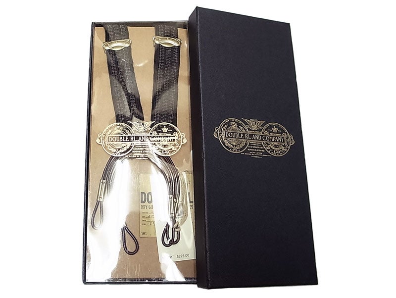 RRL Suspenders ダブルアールエル 本革×織平ゴム サスペンダー箱付