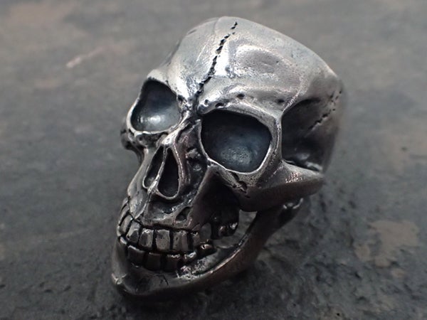 GABORATORY/GABOR Old Large Skull Ring w/Jaw(ガボラト