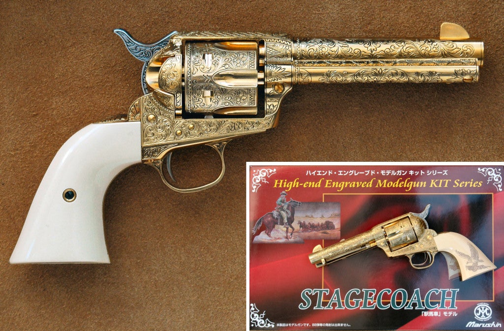 当時品 マルシン COLT SAA45 パットン将軍モデル モデルガン マルシン