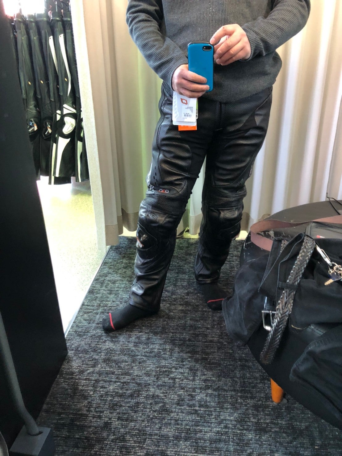 ショップ HYODレザーパンツ HYOD メッシュレザーパンツ Lワイド