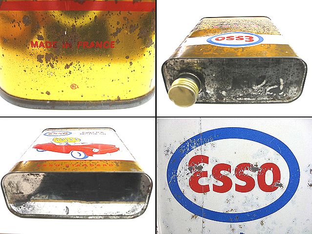 1950's ENCO エンコ エッソ オイルドロップ ビンテージ オイル缶 所